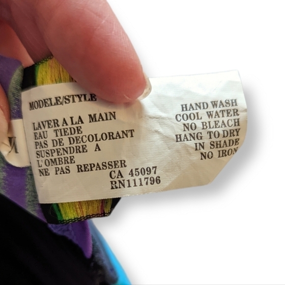 Bikini Bay Bikini Top - Purple & Teal - Sz 8 - Picture 5 of 6